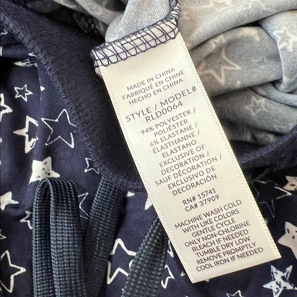 NWT Splendid XL 2-Piece Pajama Set Navy Star Moon Print Lounge Sleep Cozy Soft - Picture 12 of 15
